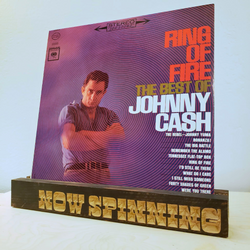NOW SPINNING Johnny Vinyl Record Display